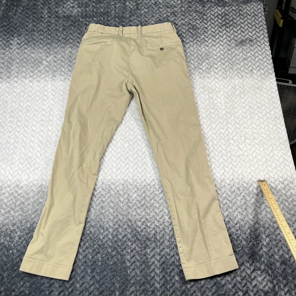 J. Crew Straight Fit Flex Chino‎ Pants Men's 30x32 Beige Cotton H3186